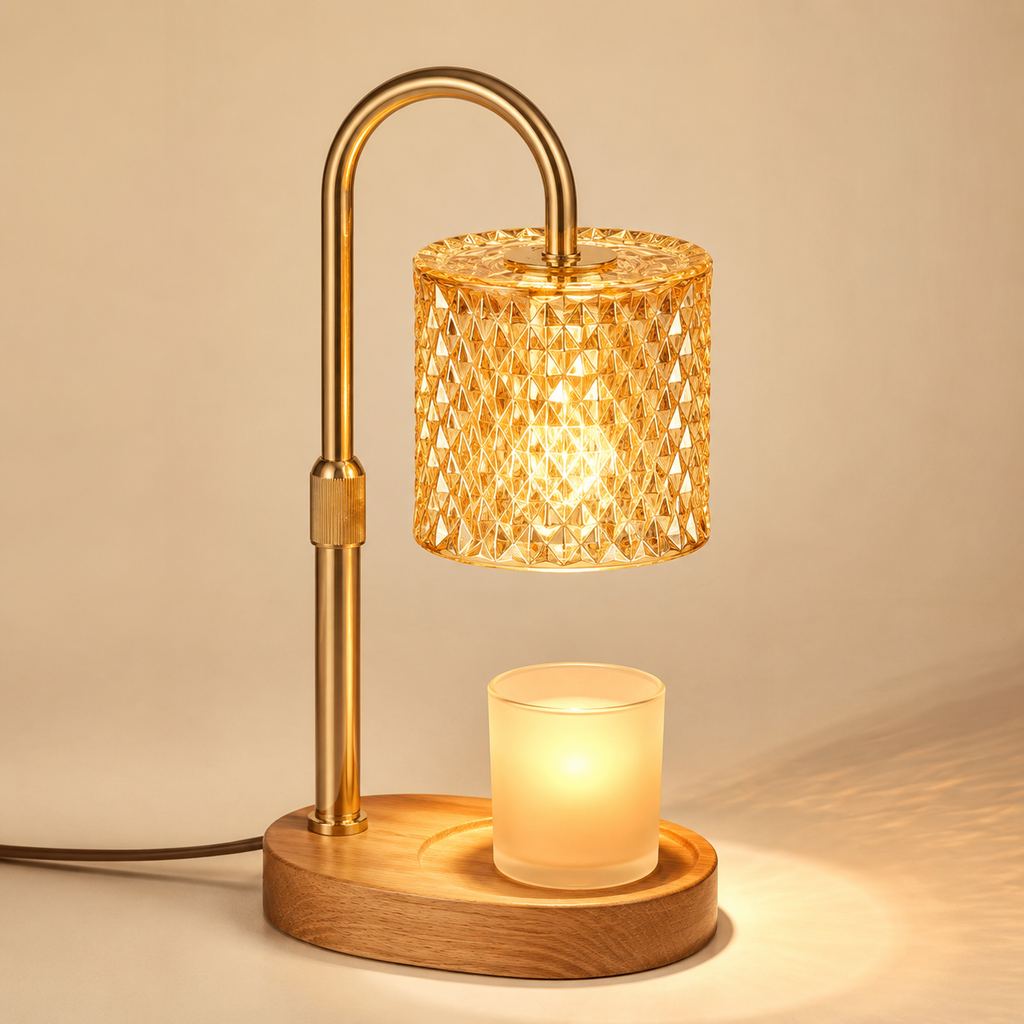 The Solid Wood Candle Warmer Lamp