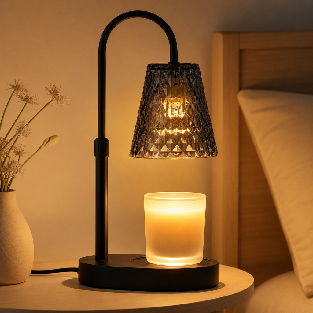 The Rattan Candle Warmer Lamp