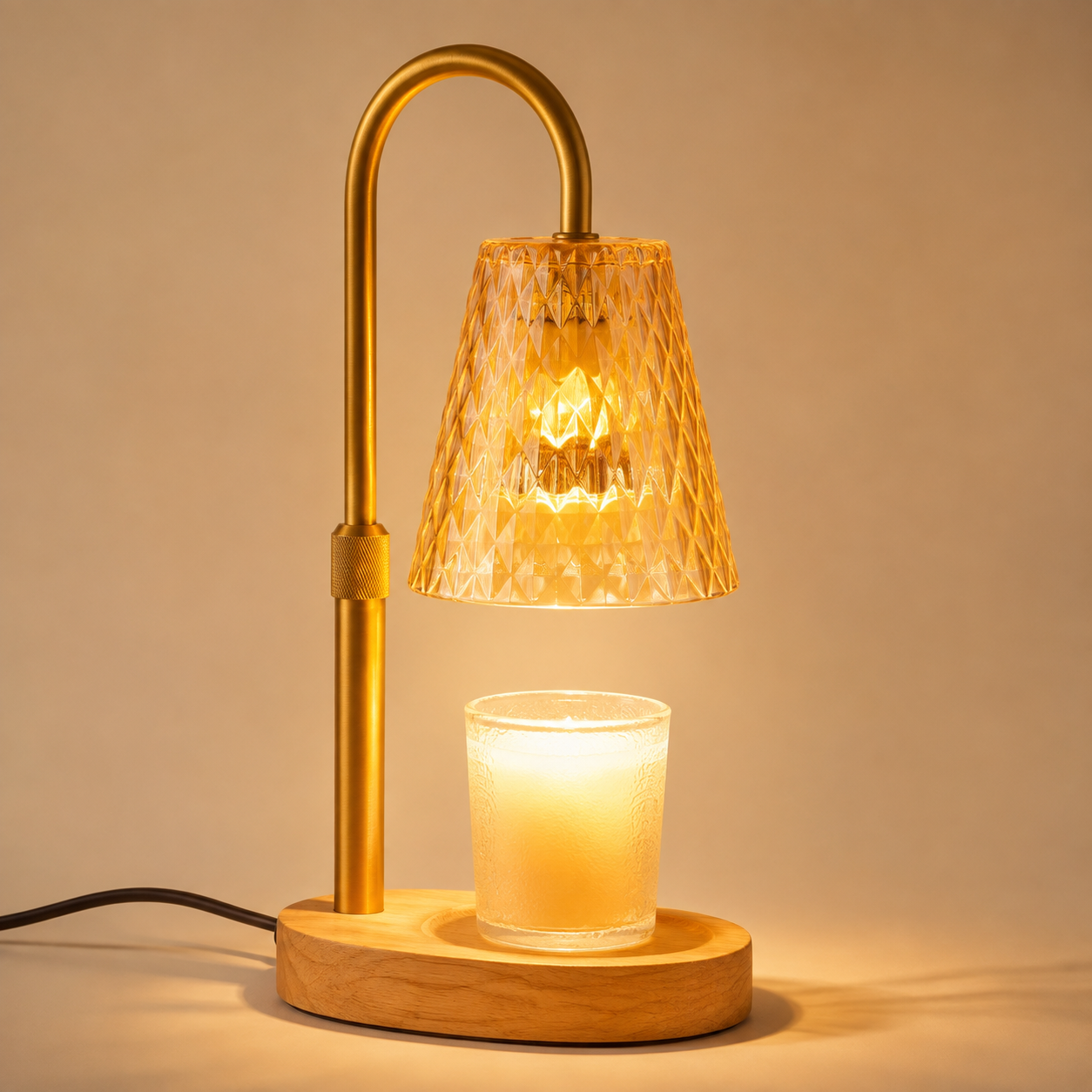 The Rattan Candle Warmer Lamp