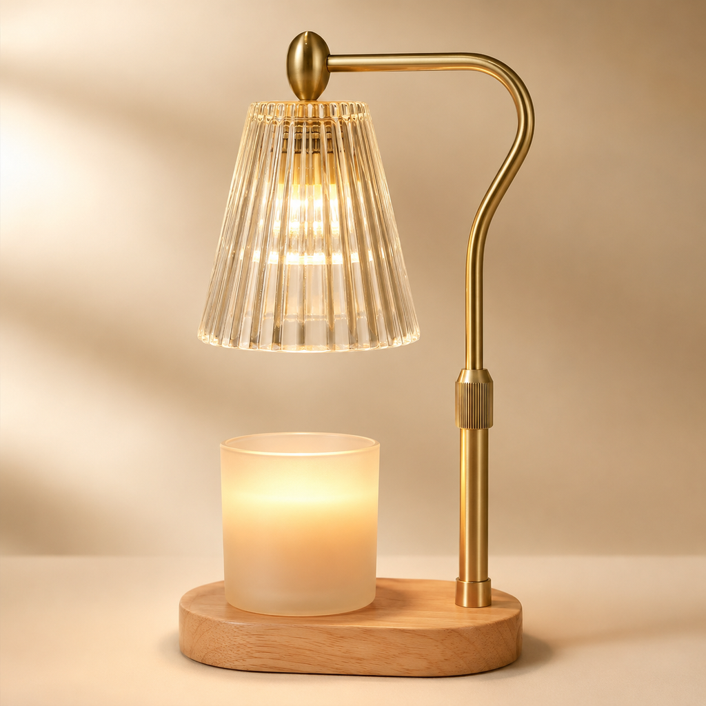 The Fluted Glass Candle Warmer Lamp