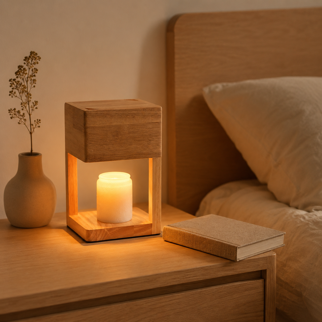 The Japandi Candle Warmer Lamp