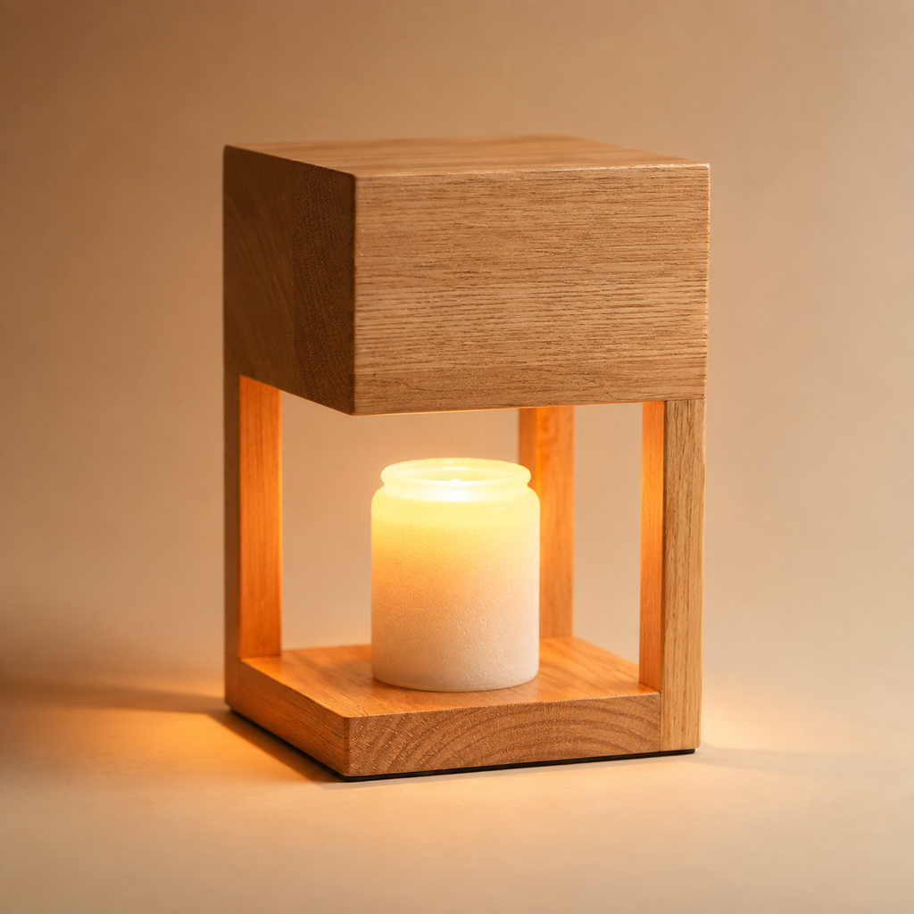 The Japandi Candle Warmer Lamp