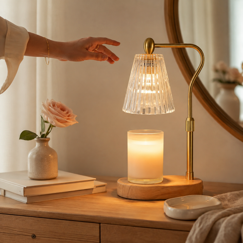 The Fluted Glass Candle Warmer Lamp
