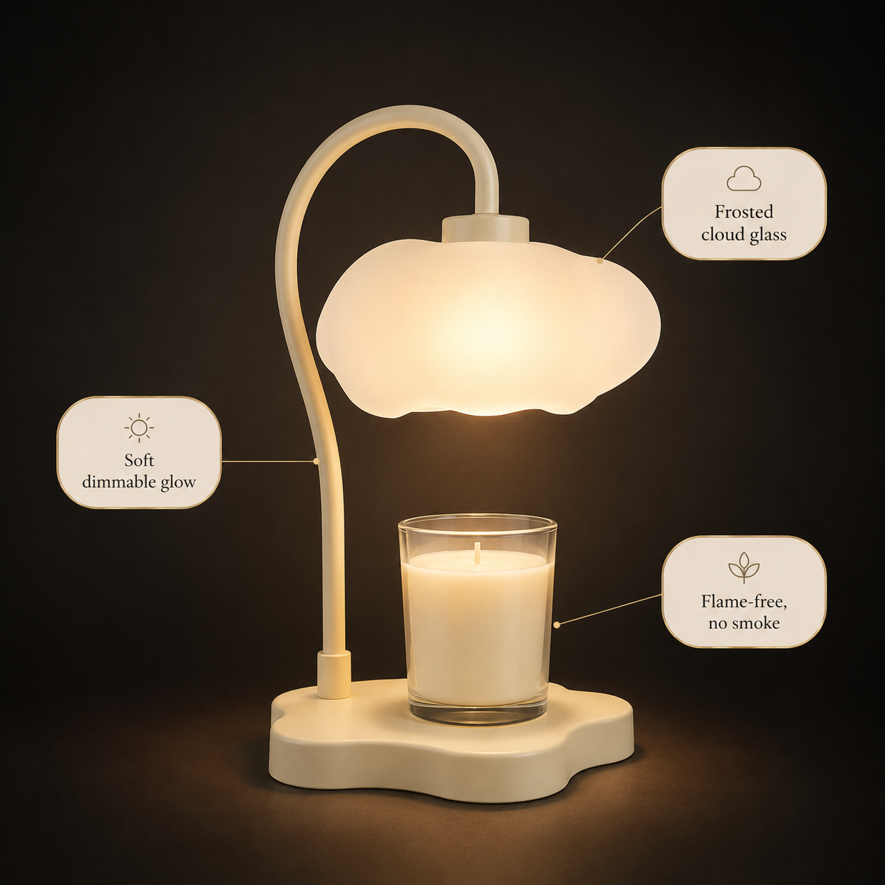 The Cloud Candle Warmer Lamp
