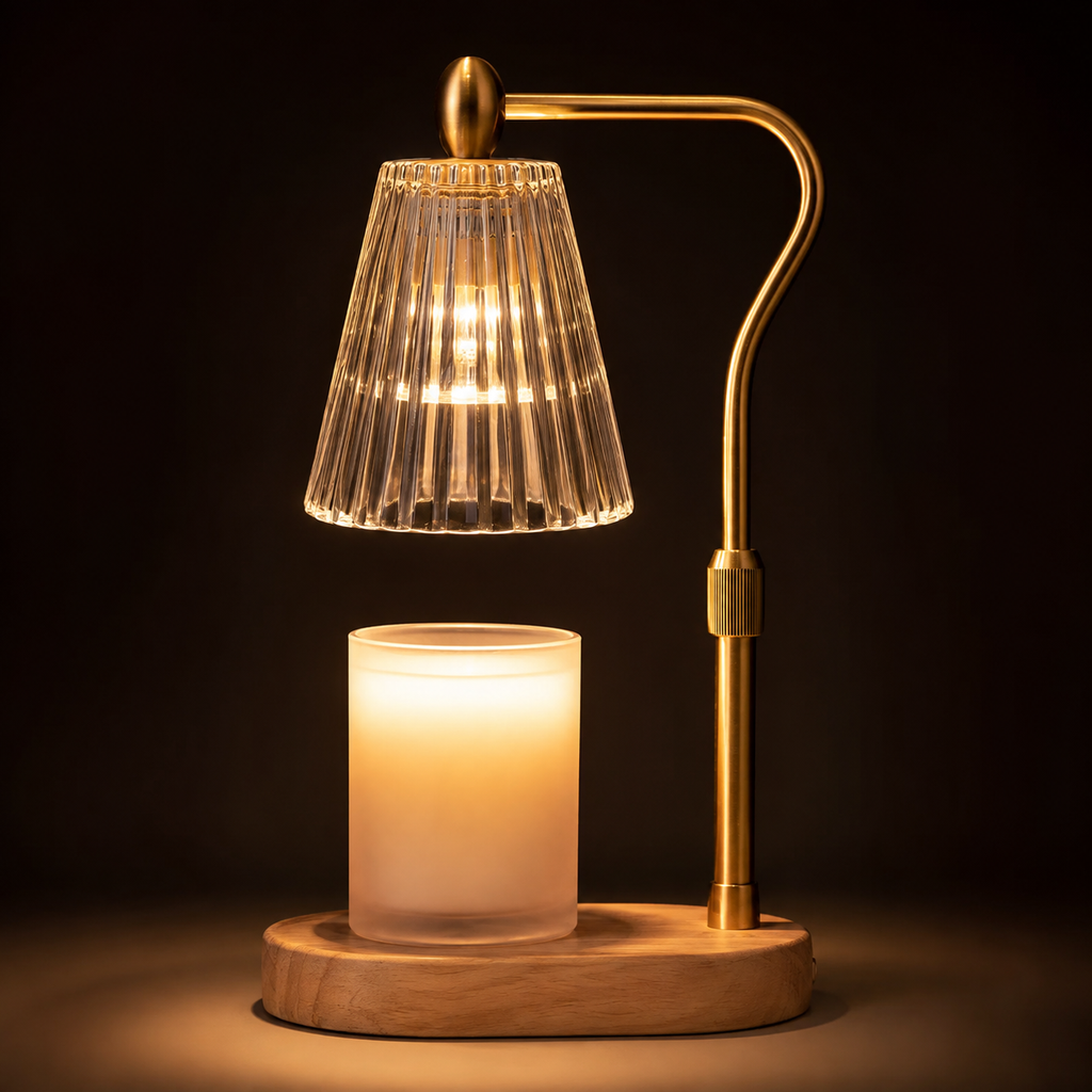 The Fluted Glass Candle Warmer Lamp