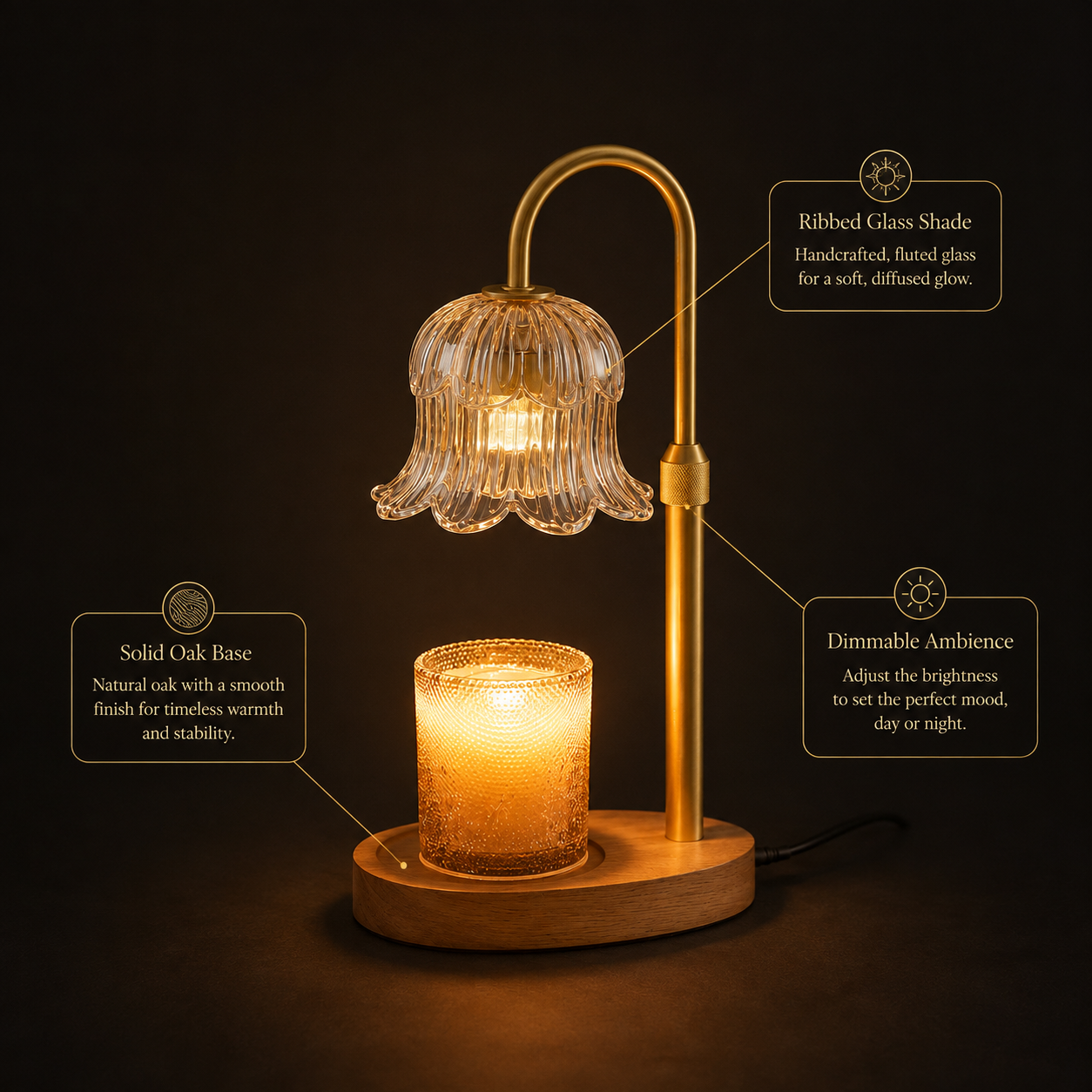 The Lily Candle Warmer Lamp