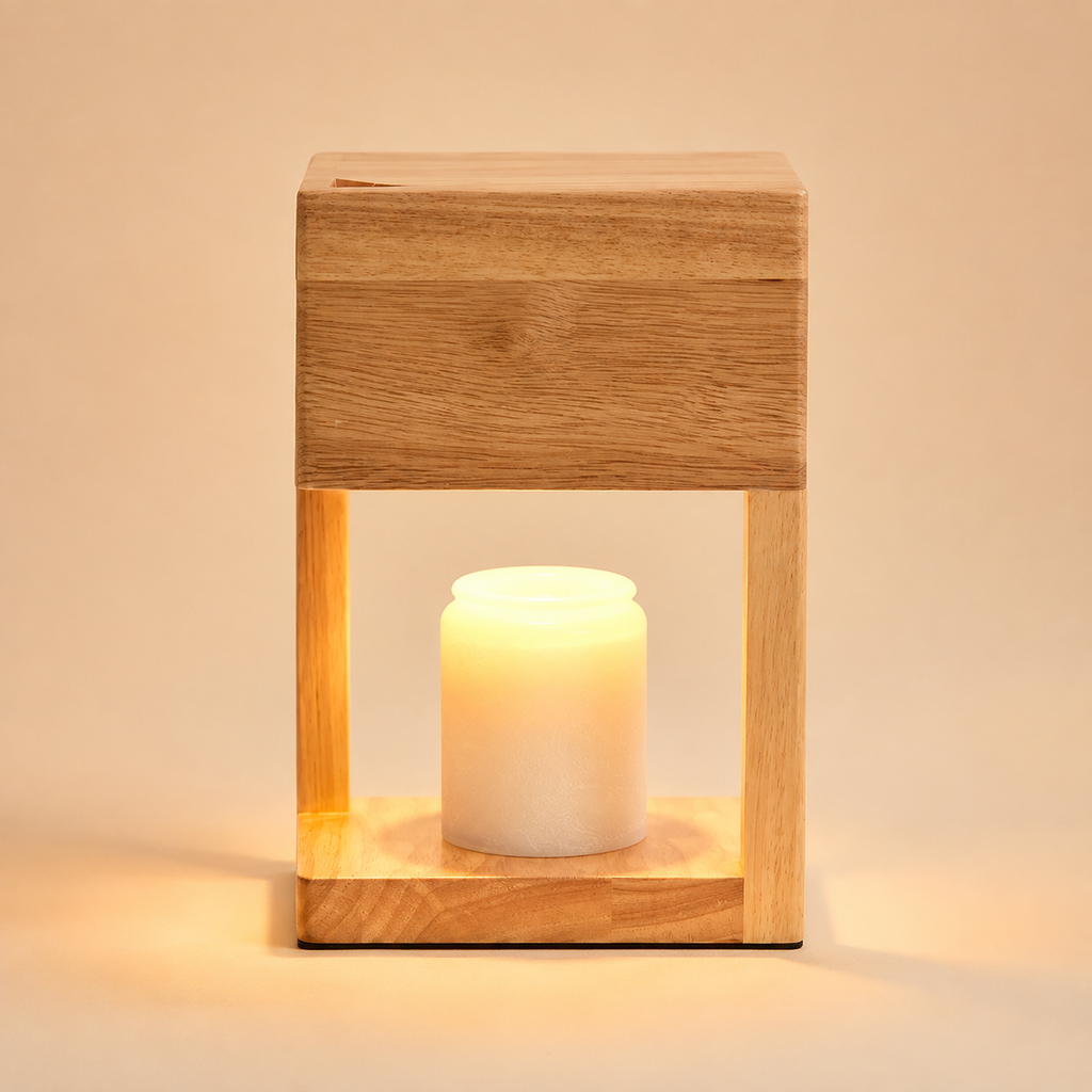 The Japandi Candle Warmer Lamp