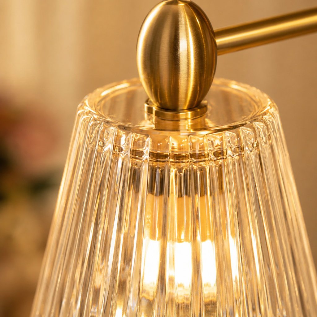 The Fluted Glass Candle Warmer Lamp